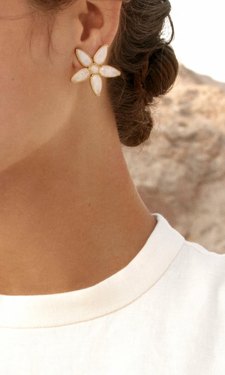Christie Nicolaides Azelia Earrings - White - Image 3