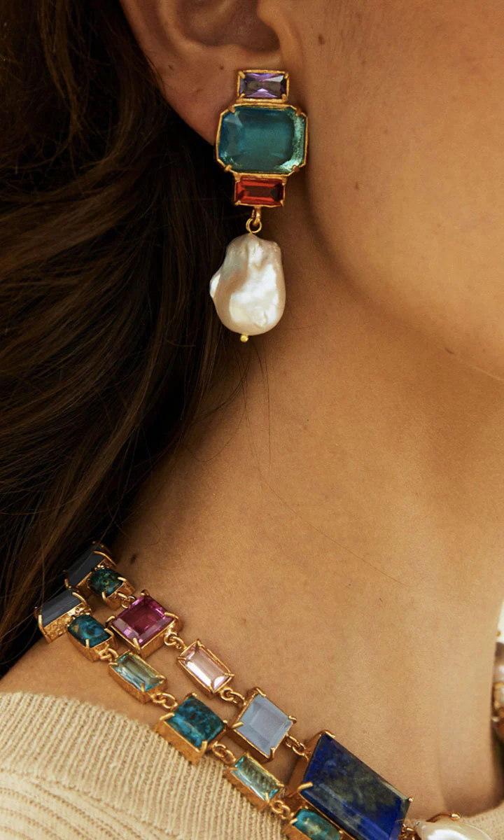 Christie Nicolaides Bambina Earrings Blue - Image 6