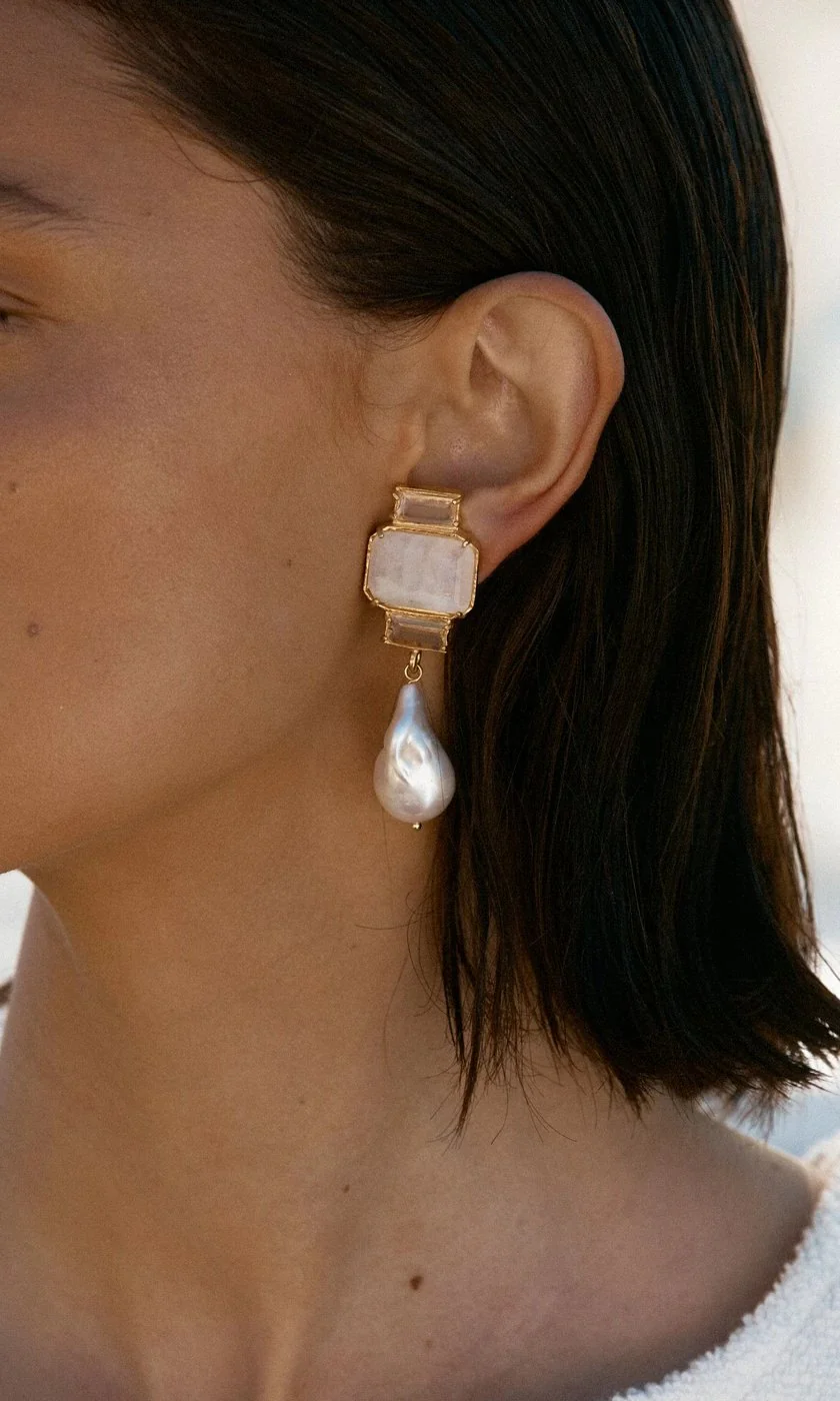 Christie Nicolaides Bambina Earrings - White - Image 4