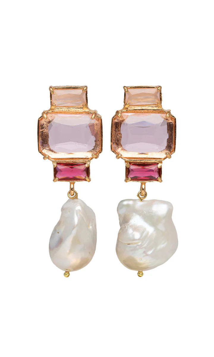 Christie Nicolaides Bambina Earrings Pink - Image 3