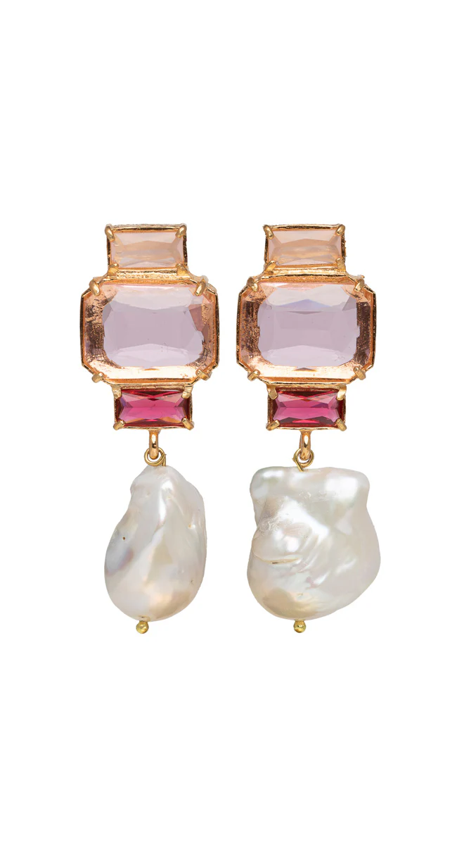 Christie Nicolaides Bambina Earrings Pink - Image 4