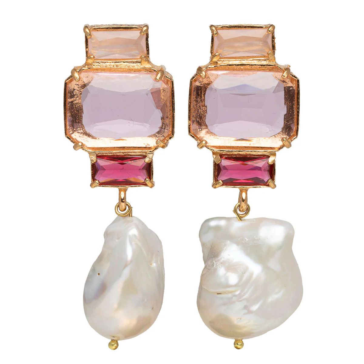 Christie Nicolaides Bambina Earrings Pink - Image 5