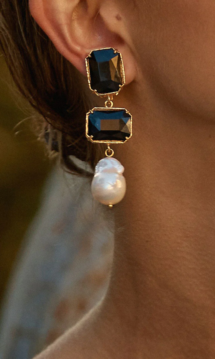 Christie Nicolaides Daphne Earrings - Black - Image 3