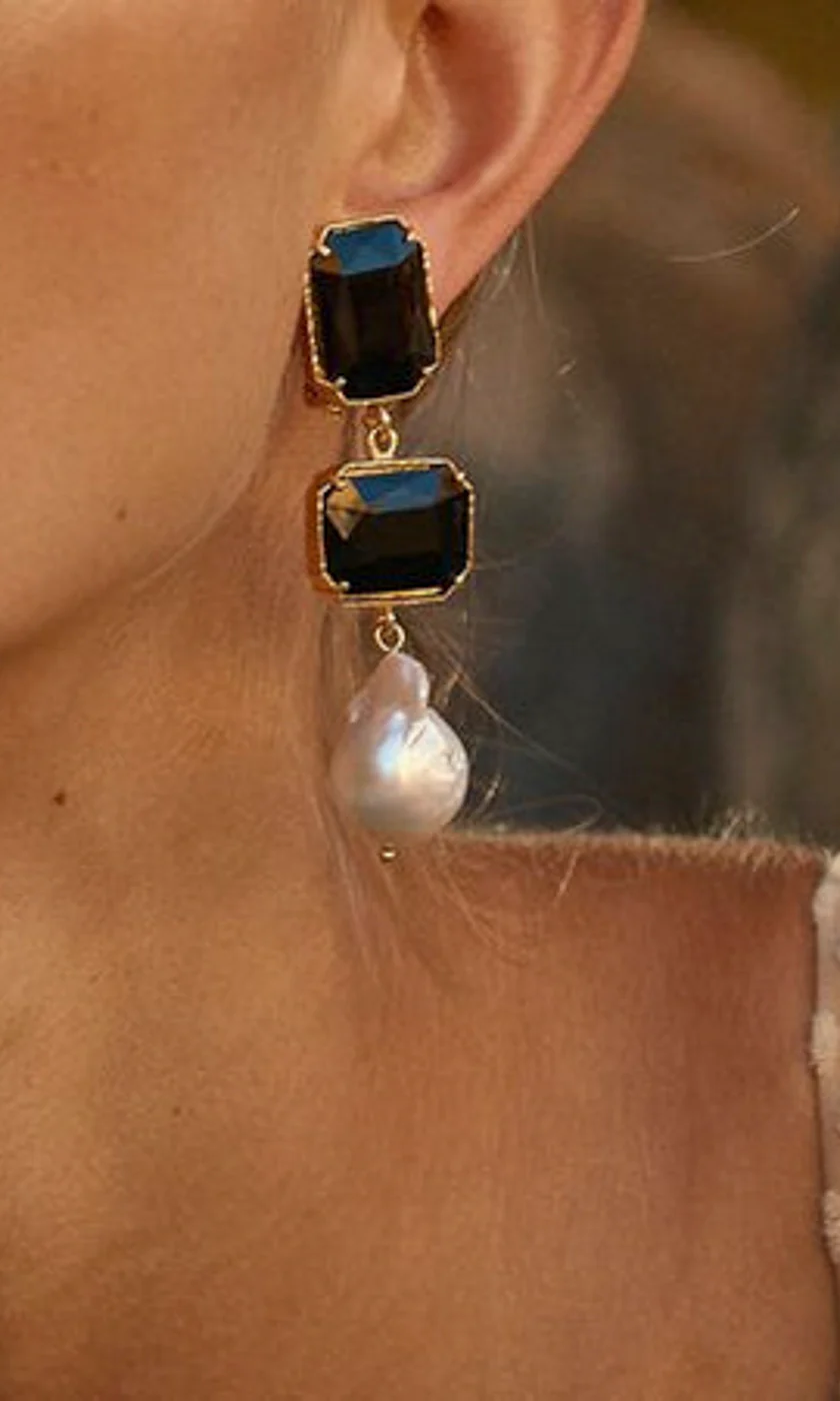 Christie Nicolaides Daphne Earrings - Black - Image 6