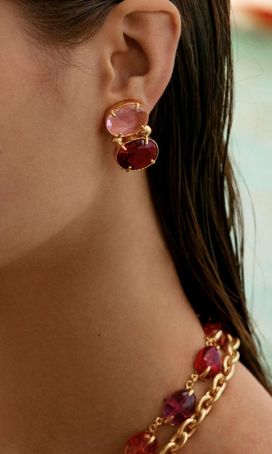 Christie Nicolaides Lolli Earrings - Pink - Image 3