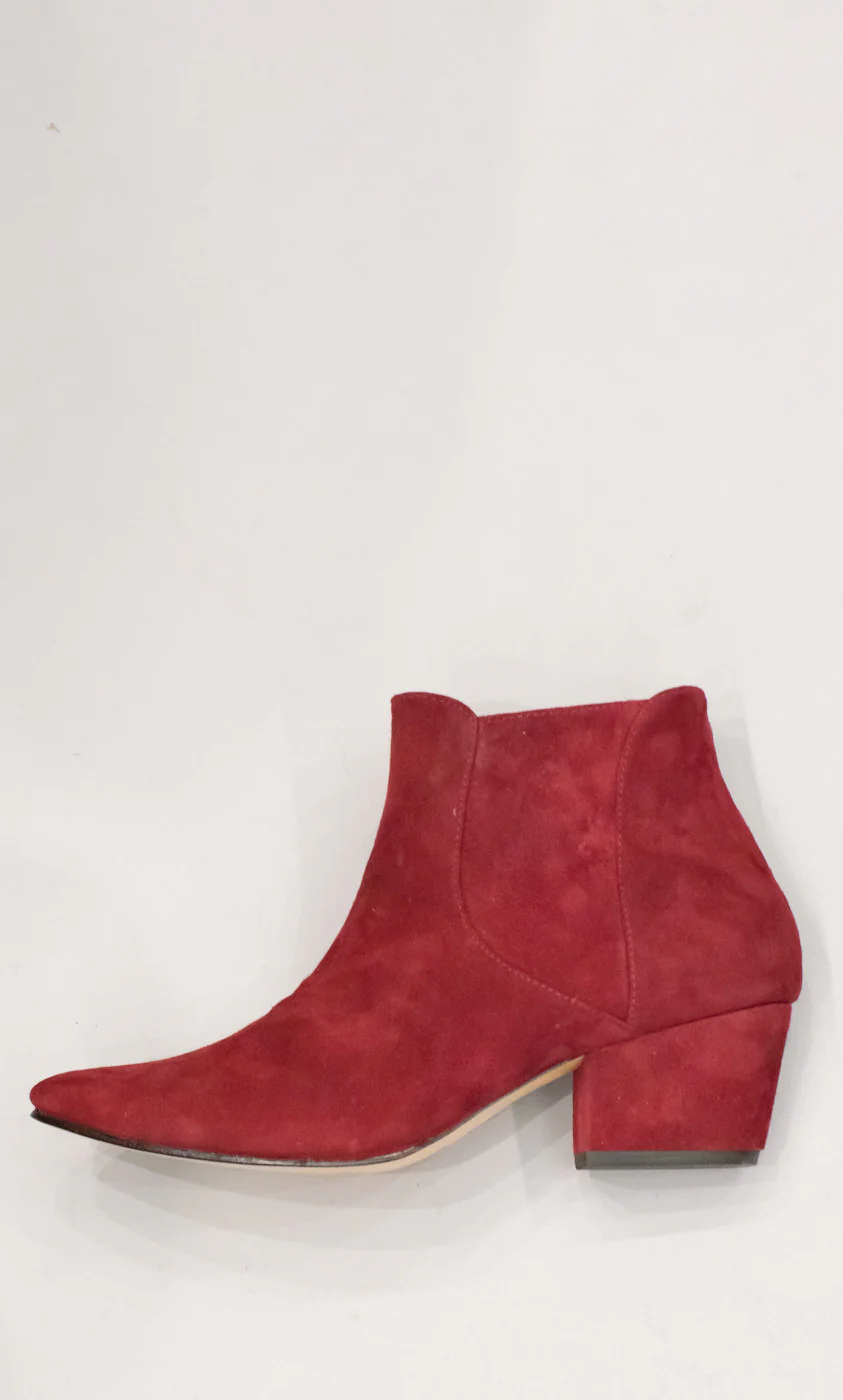 HOSS Cohen Maroon Suede Boot - Image 3