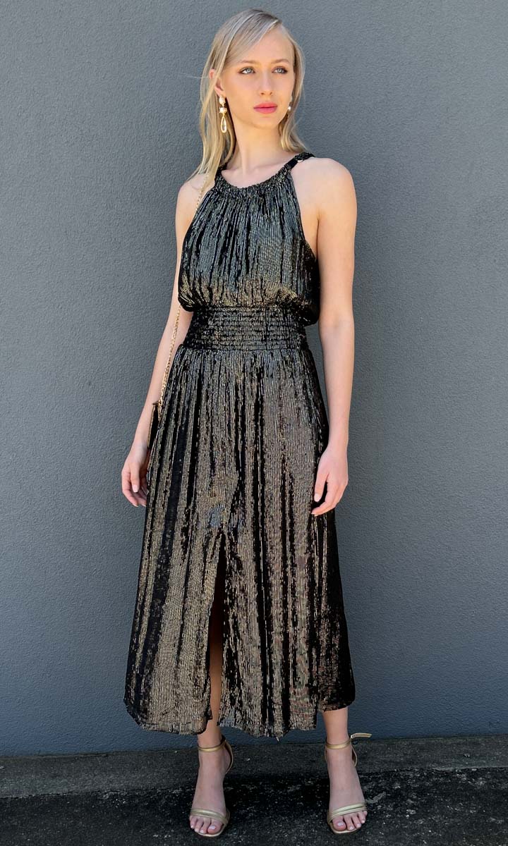 HOSS Best Life Dress - Black Lurex - Image 6