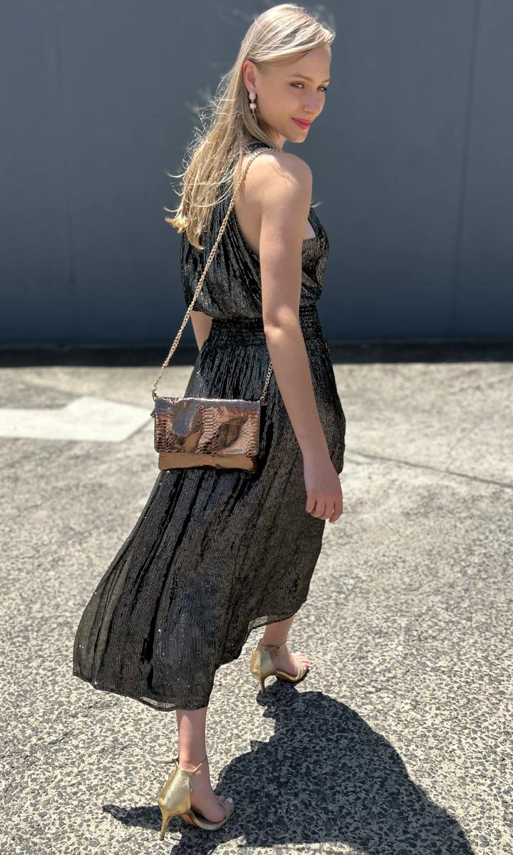 HOSS Best Life Dress - Black Lurex - Image 7