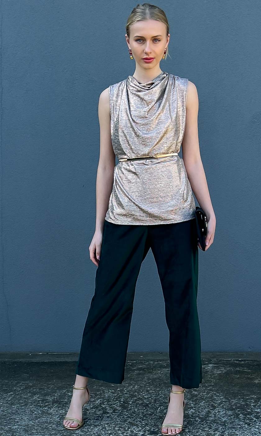 HOSS Blake Black Velvet Trouser - Image 4