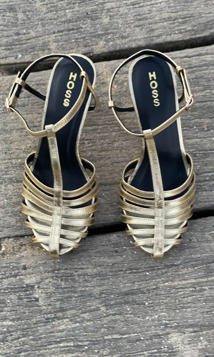HOSS Cage Heel - Gold Stiletto - Image 3