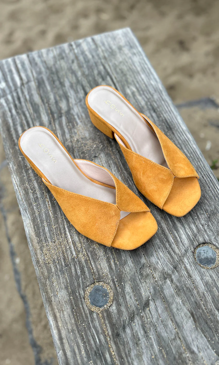 Hoss California Camel Suede Slide - Image 3