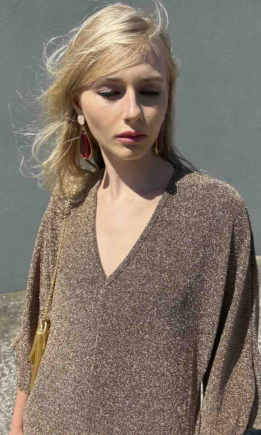 HOSS Carla Dress - Bronze - Image 6