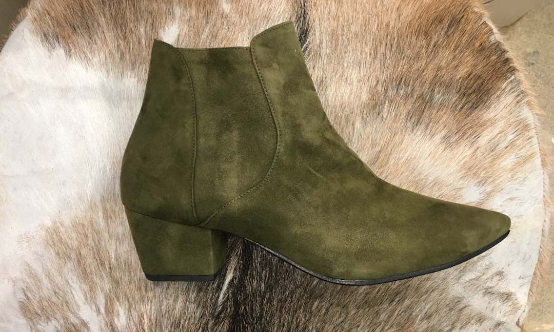 HOSS Cohen Olive Suede boot - Image 5