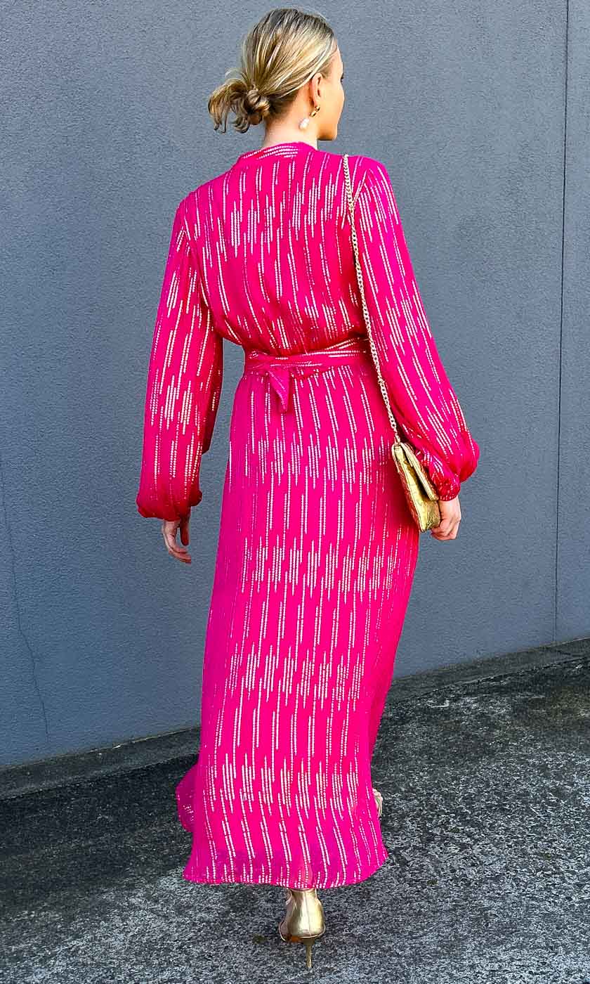 HOSS Decade Dress - Fuchsia - Image 4