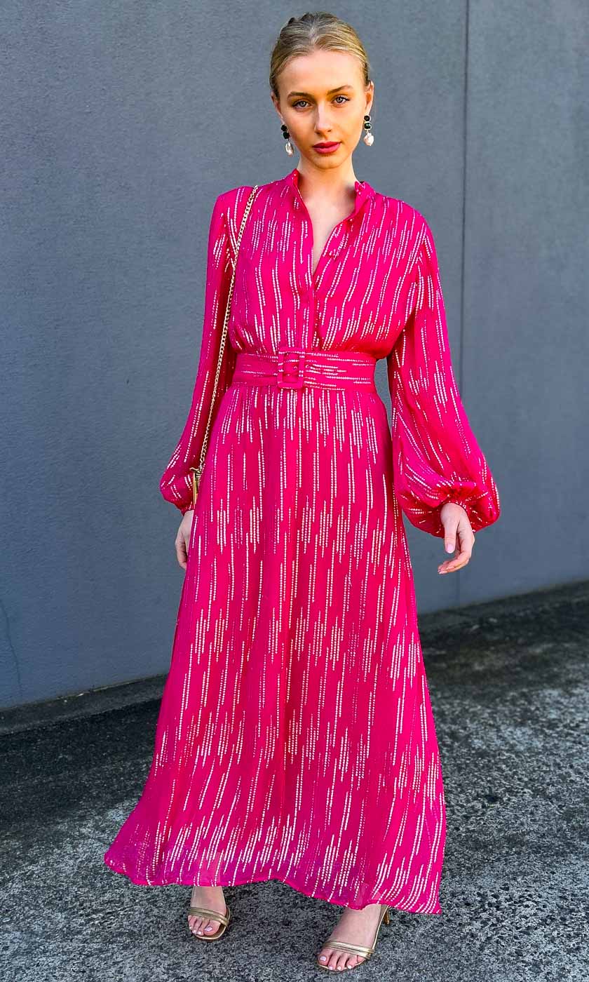 HOSS Decade Dress - Fuchsia - Image 7