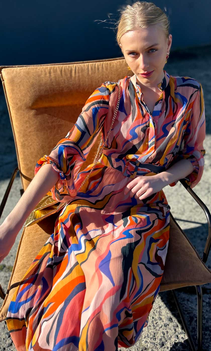 HOSS Decade Dress - Multi colour - Image 5