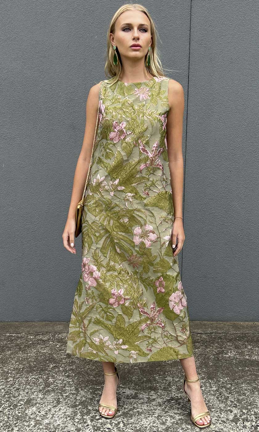 HOSS Eloise Botanical Green Maxi - Image 3