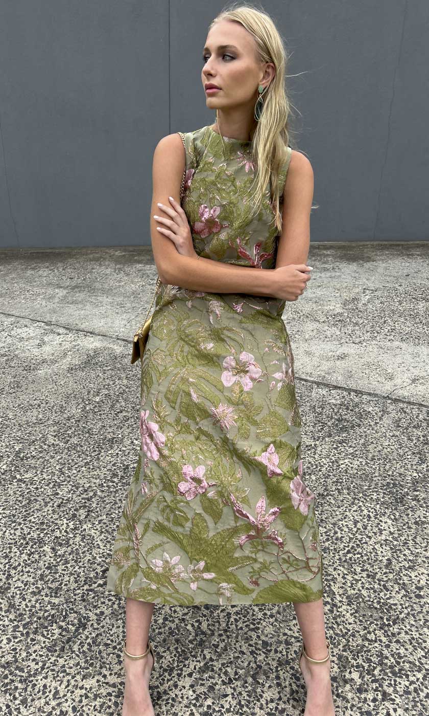 HOSS Eloise Botanical Green Maxi - Image 6