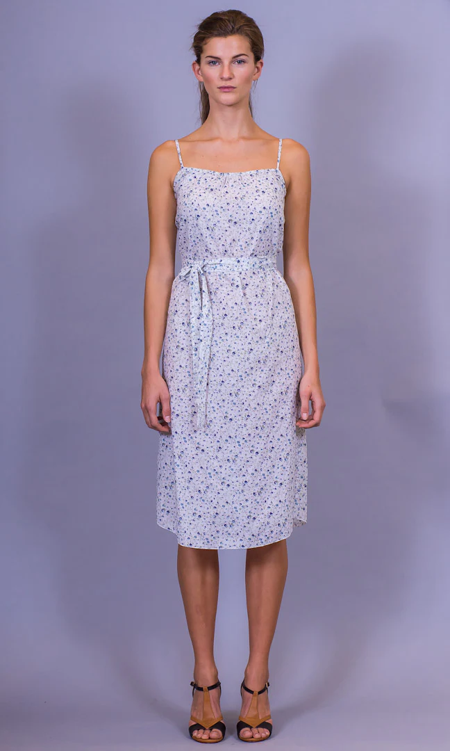HOSS Jaeger Dress - Blue Floral - Image 3