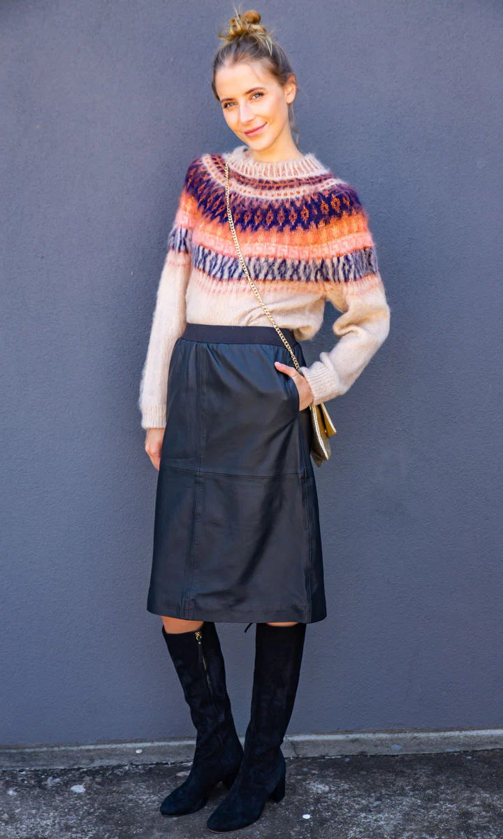 Hoss Leather Kells Skirt - Image 4