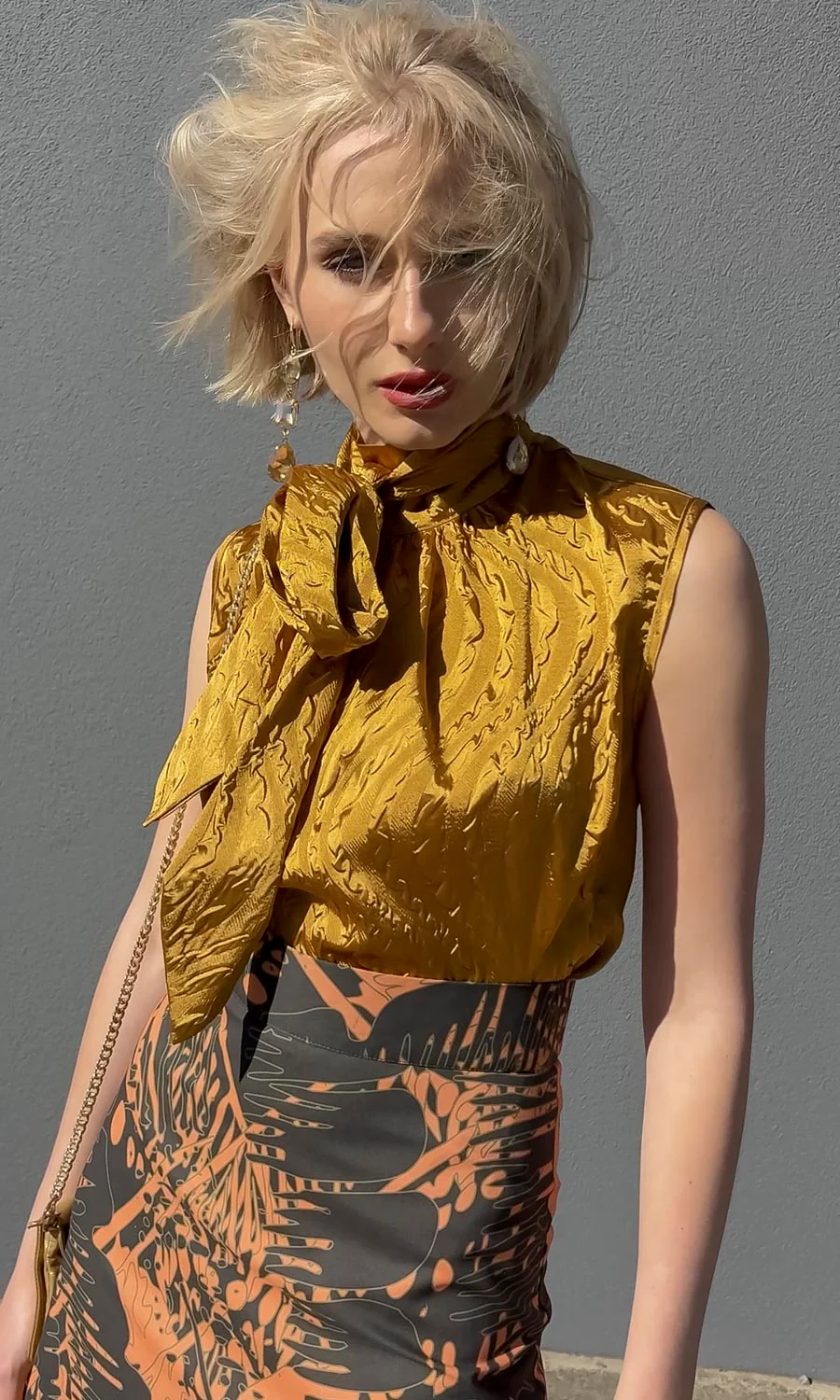 hoss Mardi Top - Brighter Crinkle  Gold - Image 3