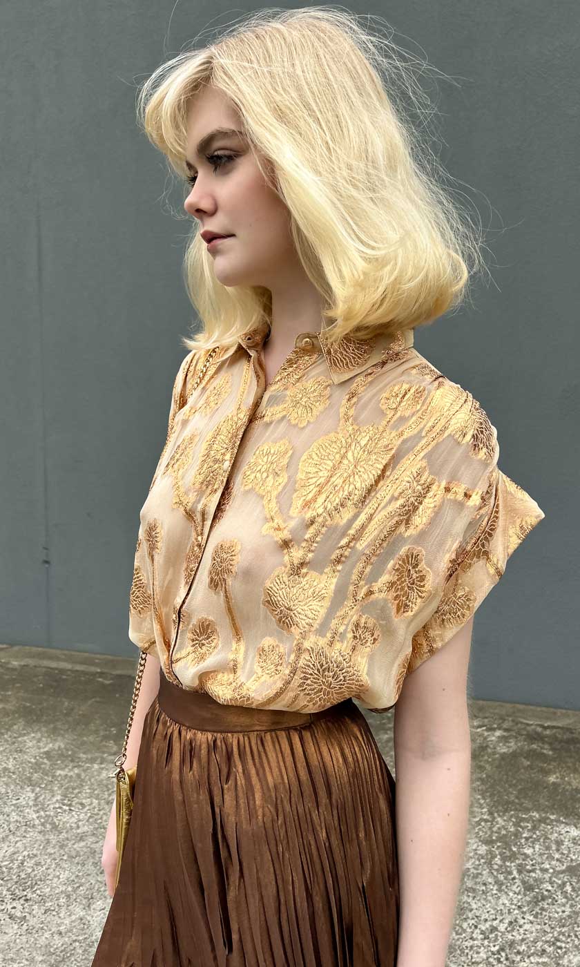 Hoss Mistique Shirt - Caramel Gold Leaf - Image 4