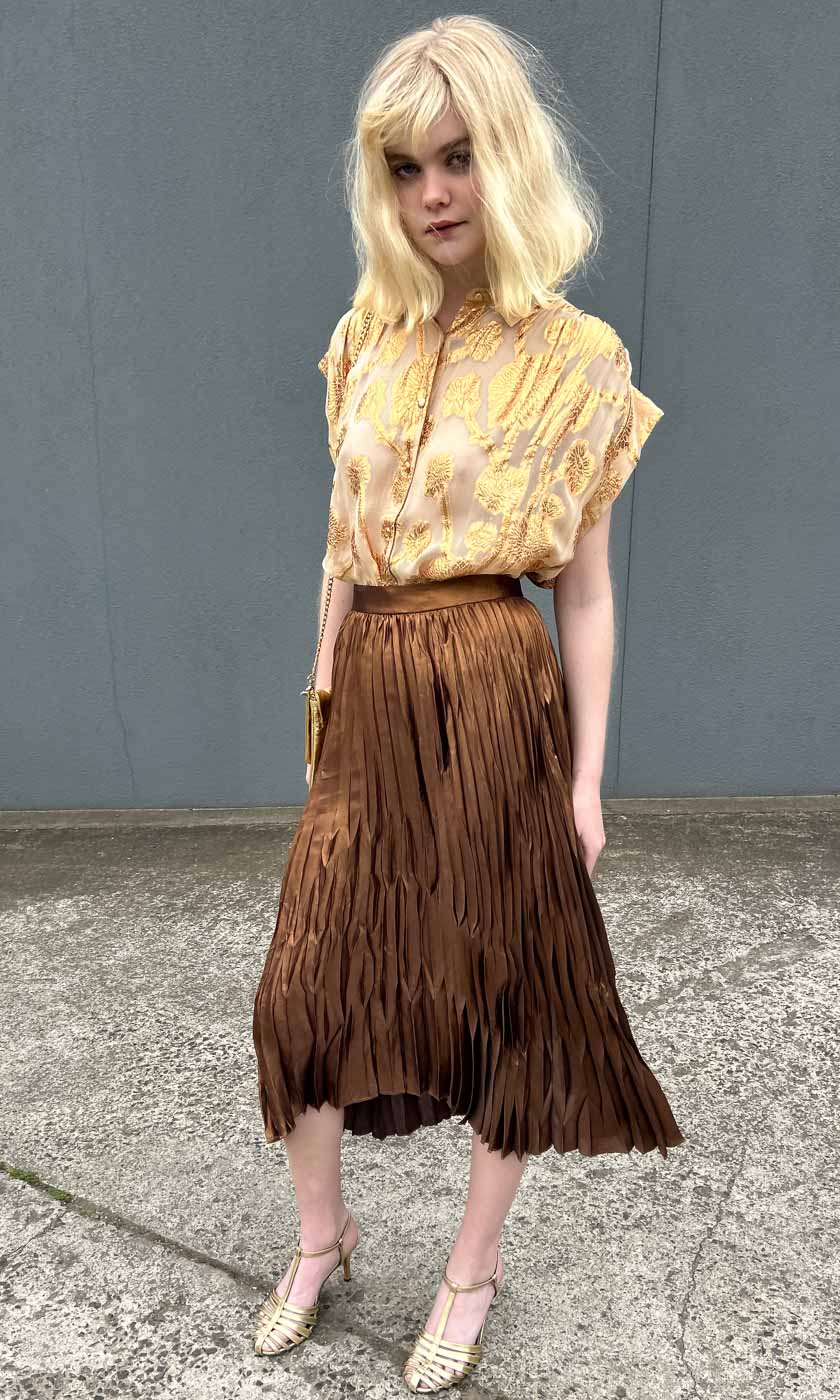 Hoss Mistique Shirt - Caramel Gold Leaf - Image 5