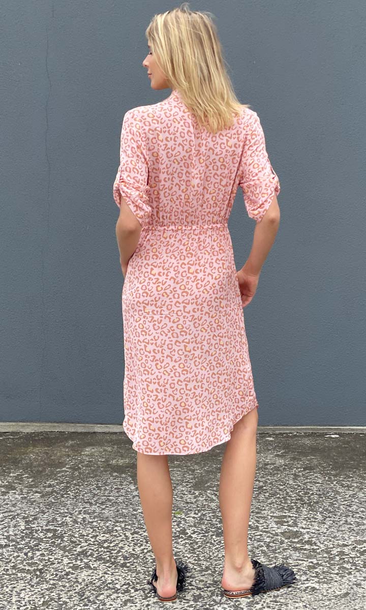 HOSS Pink Ocelot Dress - Image 7