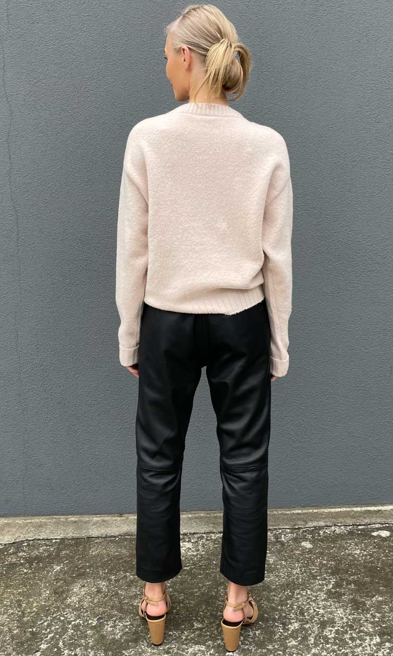 HOSS Monsoon Leather Pants - Black - Image 3