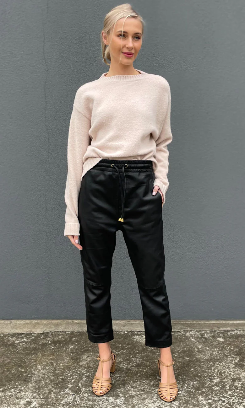 HOSS Monsoon Leather Pants - Black - Image 5