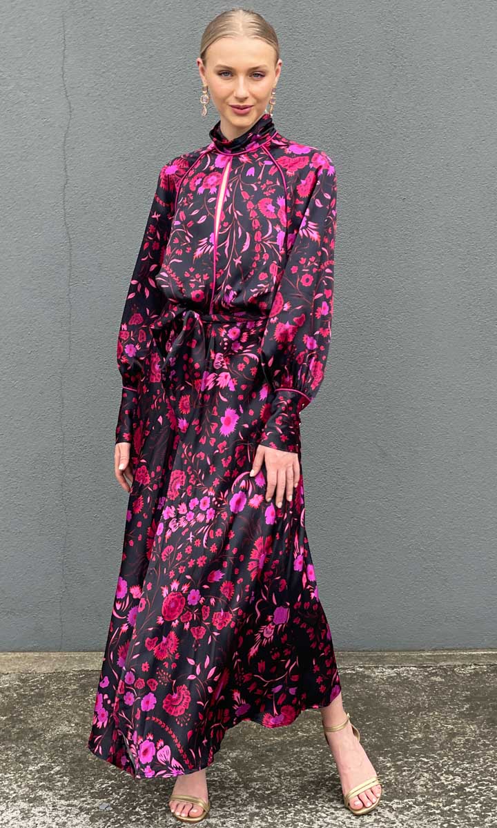 Sabina Musayev Elodia Dress - Black Floral - Image 5