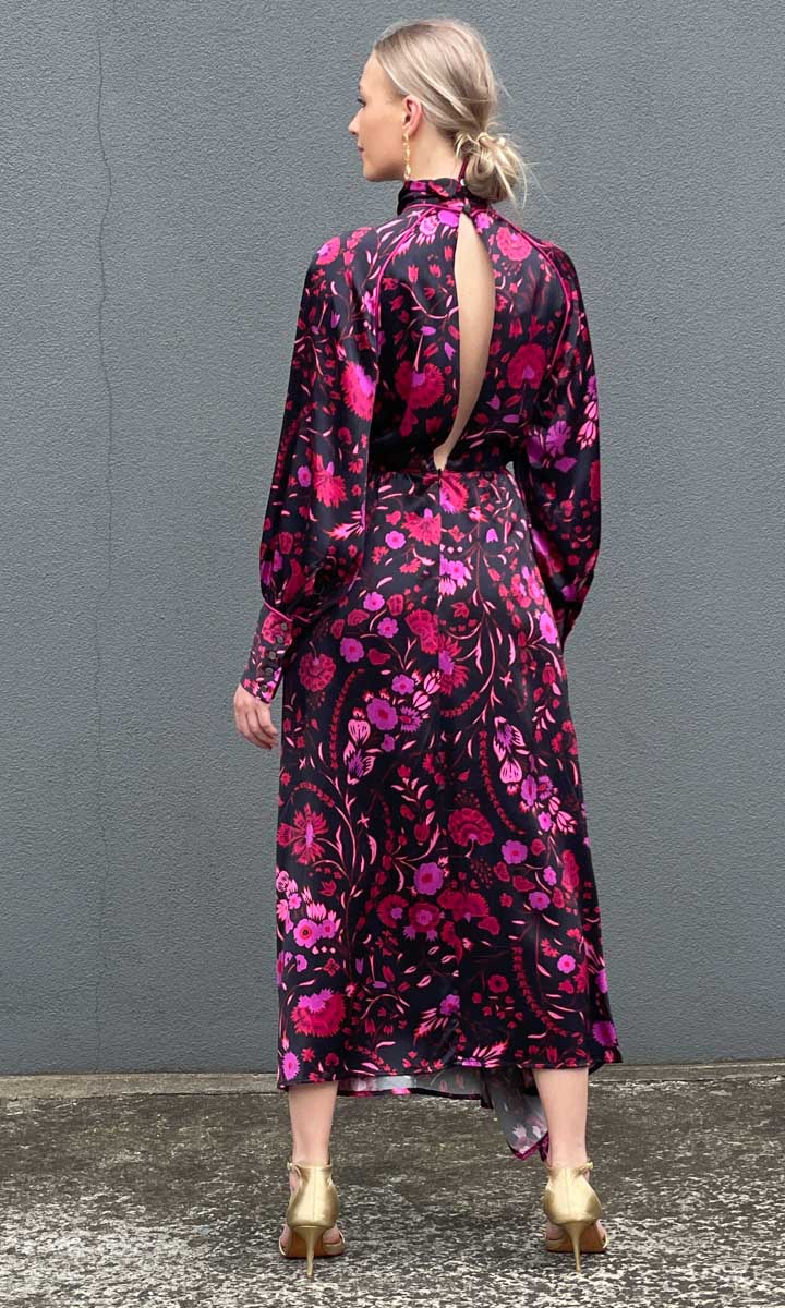 Sabina Musayev Elodia Dress - Black Floral - Image 7