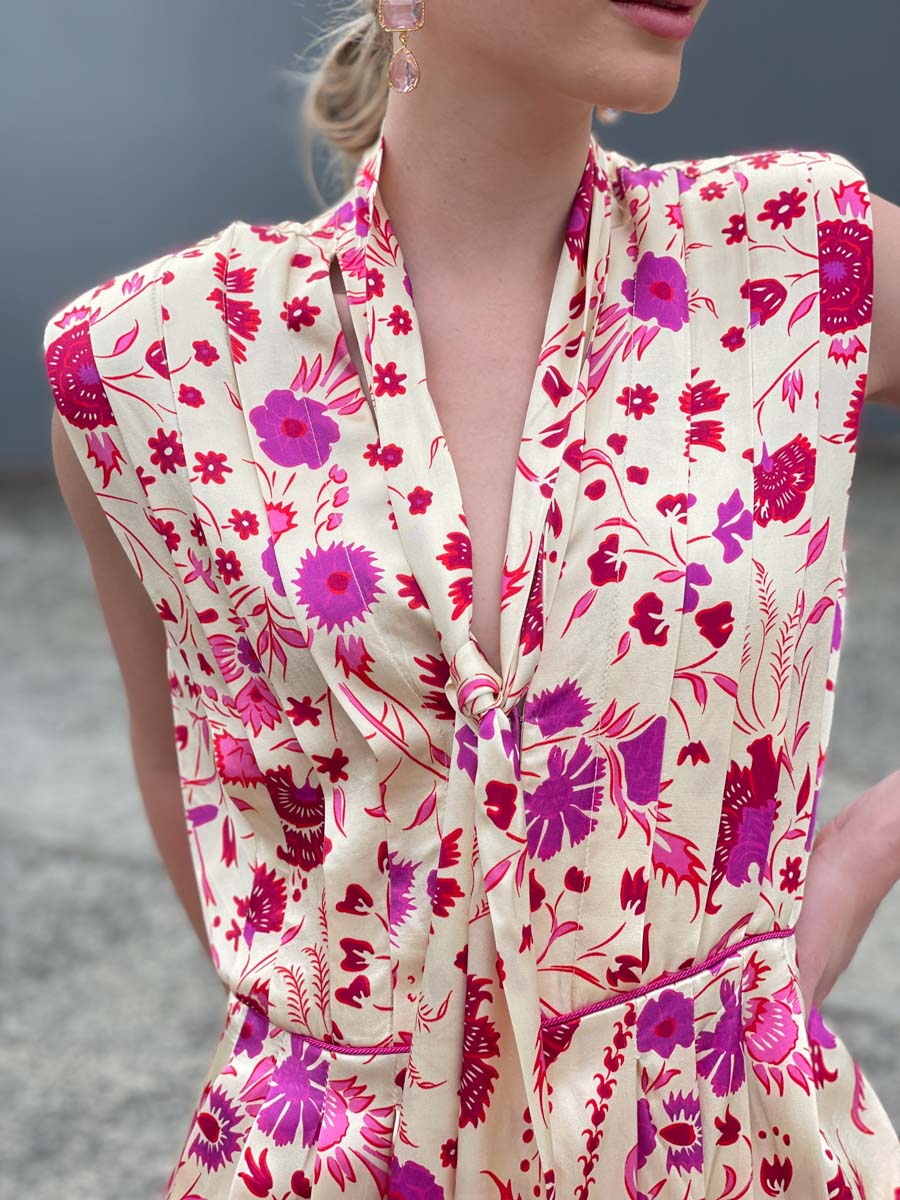 Sabina Musayev Revenna Dress - Ivory Floral - Image 5