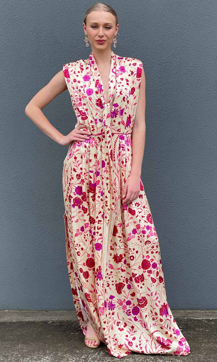 Sabina Musayev Revenna Dress - Ivory Floral - Image 9