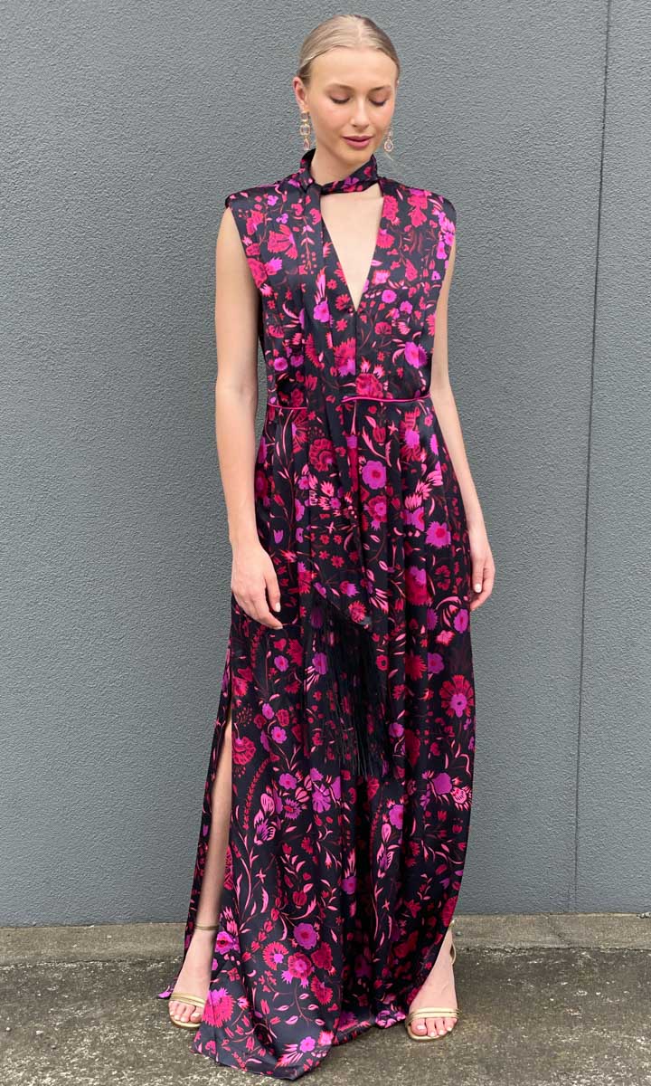 Sabina Musayev Revenna Dress - Black Floral - Image 10