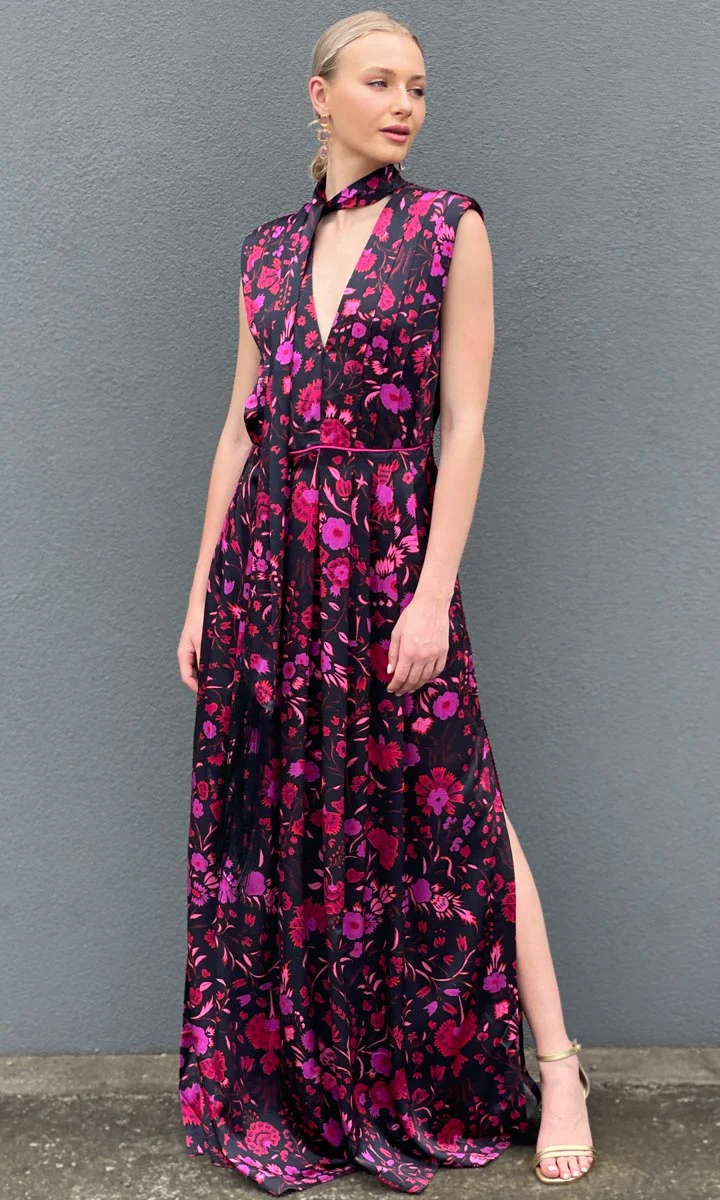 Sabina Musayev Revenna Dress - Black Floral - Image 13
