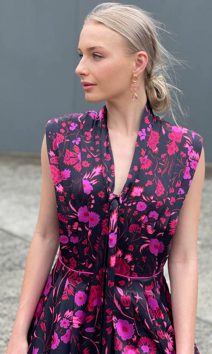 Sabina Musayev Revenna Dress - Black Floral - Image 18