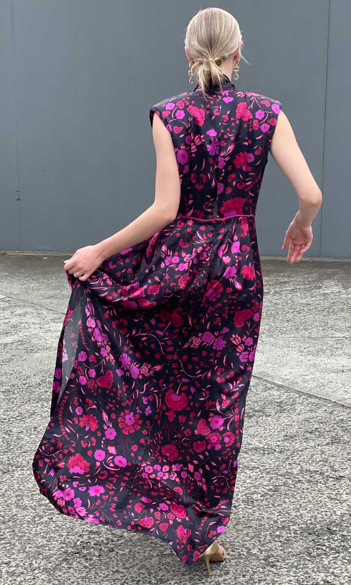 Sabina Musayev Revenna Dress - Black Floral - Image 4